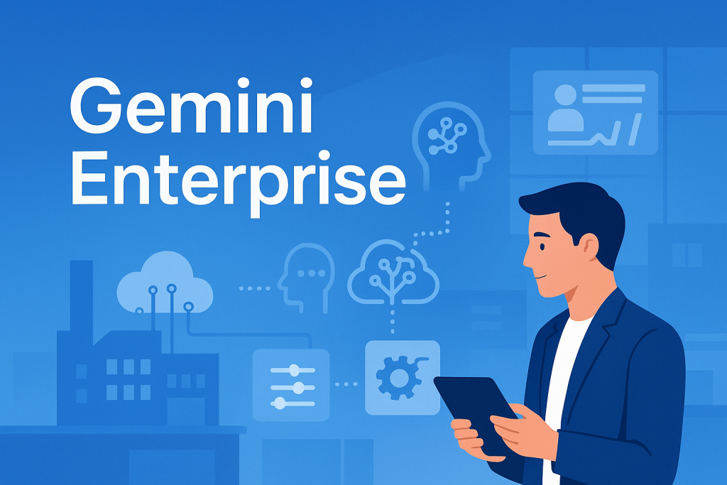 Google’s Gemini Enterprise platform integrating AI agents with business systems